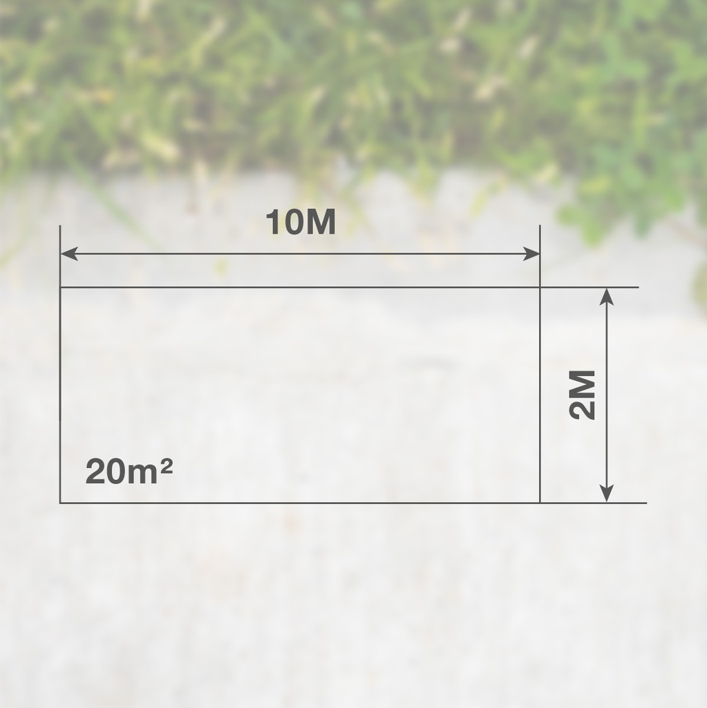 Malla de sombreo 2x10M 120g Verde