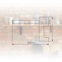 Bolsa de 100 grapillones para cable teléfono