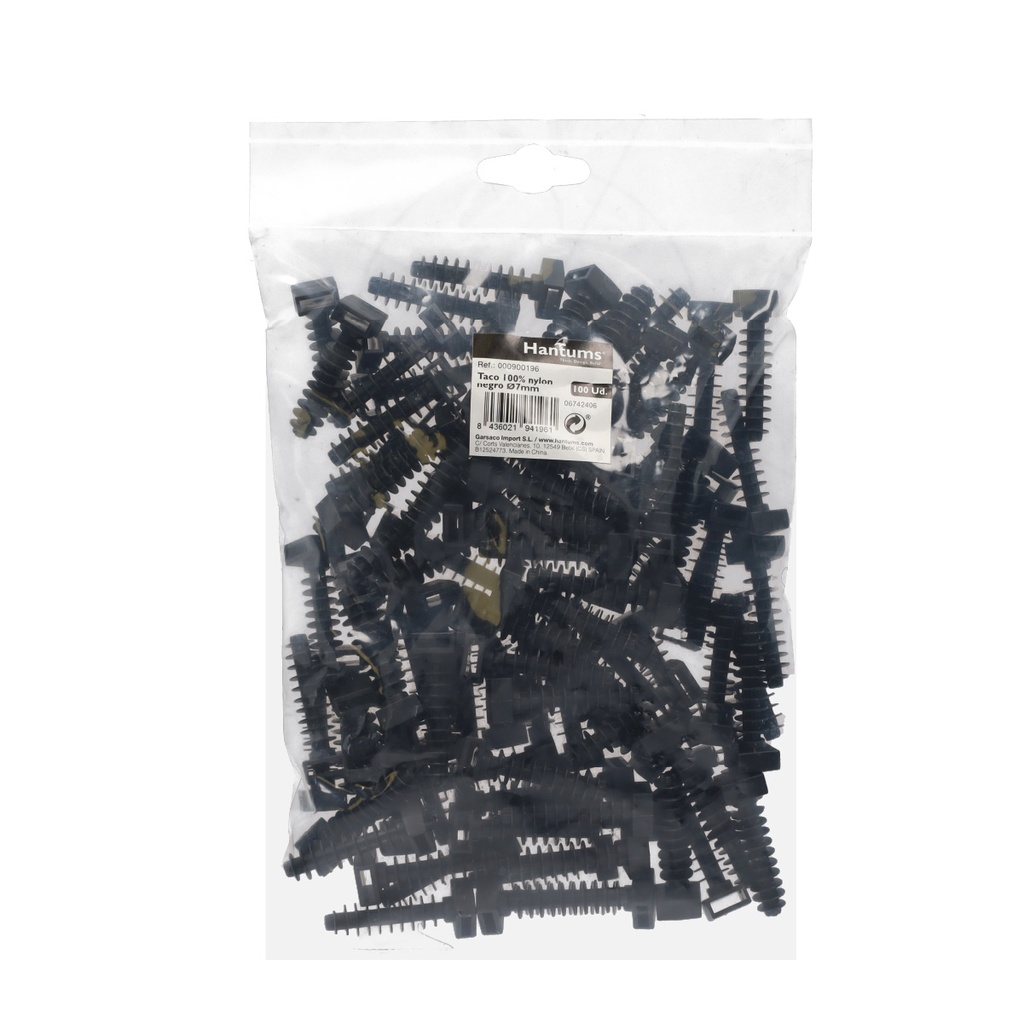 Bolsa 100u taco bridas 43*9.8mm Negro