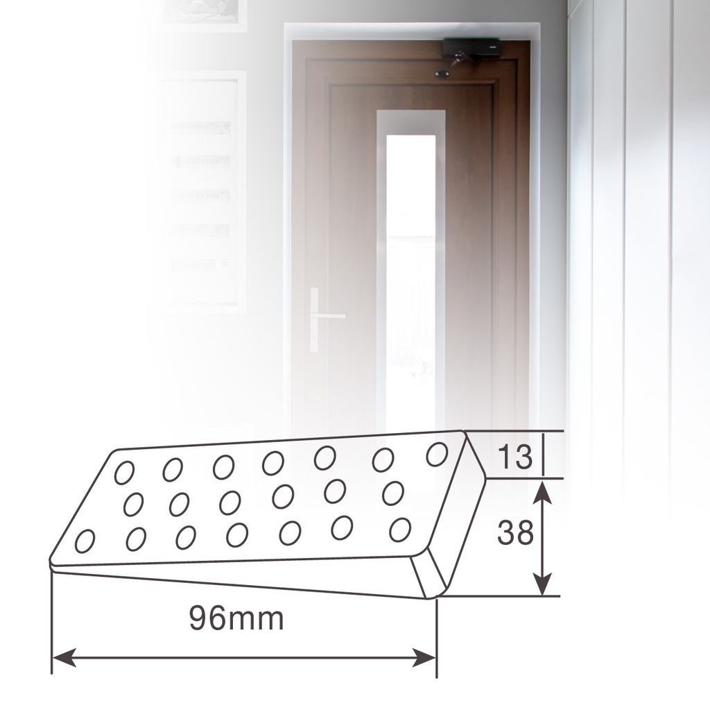 Tope puertas tipo cuña PVC