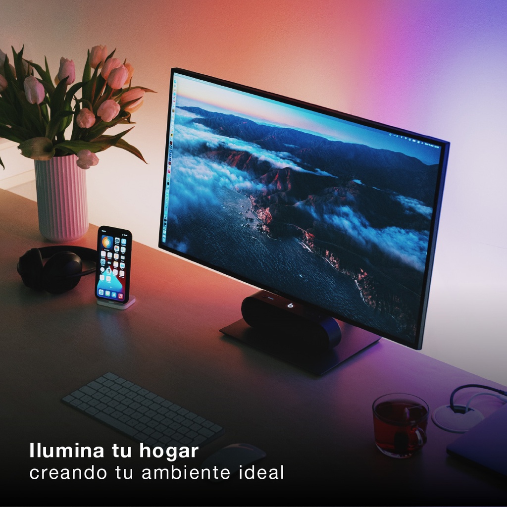 Kit 3M Tira de LED 7,2W/M IP20 RGB preparado
