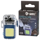 Linterna LED COB 2W con mechero eléctrico