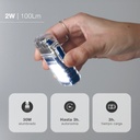 Linterna LED COB 2W con mechero eléctrico