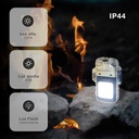 Linterna LED COB 2W con mechero eléctrico