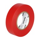 Cinta aislante eléctrica PVC 20M Rojo - 10u retráctil