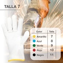 Guante trabajo piel flor vacuno - Talla 7