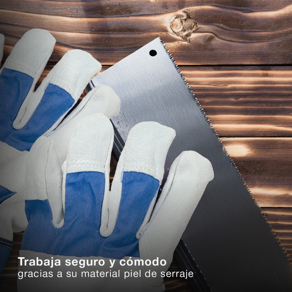 Guante trabajo piel de serraje - Talla 11