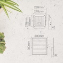 Proyector solar LED Pamol con sensor de movimiento y crepuscular 200W 6500K IP65 Negro