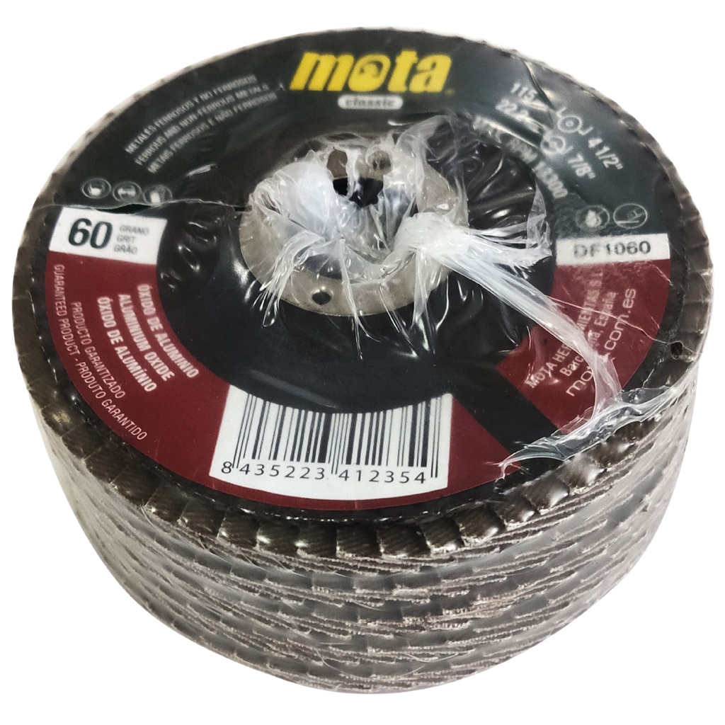 Pack 10 discos de lija 115mm grano de 60