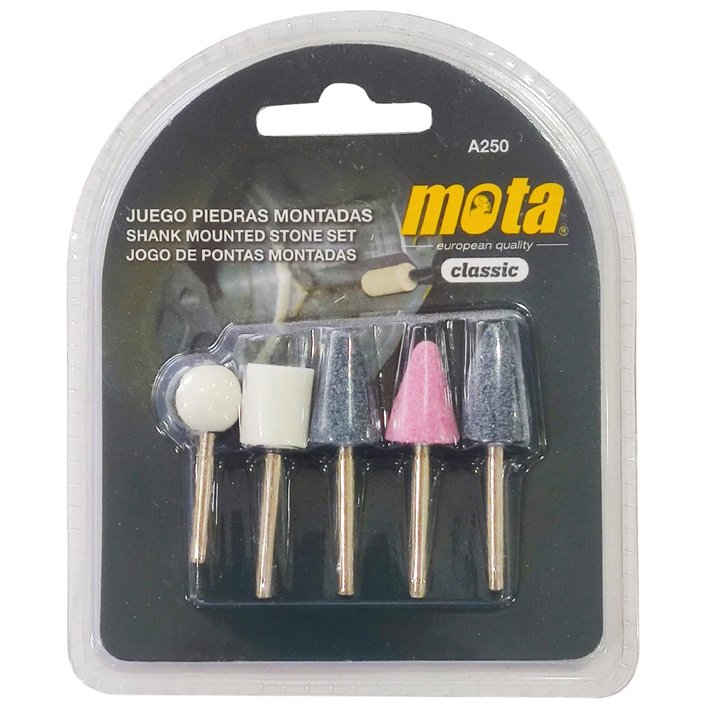 Set 5 muelas para taladro 1/4"