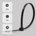 Bolsa 100u bridas 100% nylon 100x2.5mm Negro