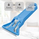 Rasqueta de plastico con cuchilla acero + 2 recambios
