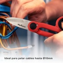 Tijeras Prof.electricista diseño ergonomico-Blist.