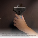 Rasqueta profesional con cuchilla de acero y 4 recambios