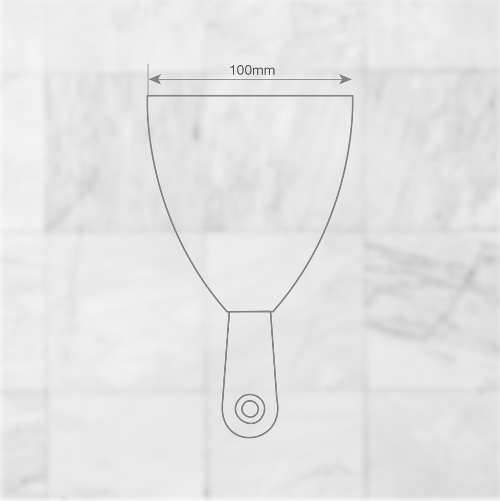 Espátula de acero 100mm