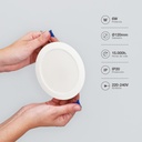 Downlight empotrable LED redondo Belur 6W 6500K Blanco