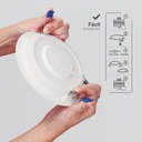 Downlight empotrable LED redondo Belur 12W 6500K Blanco