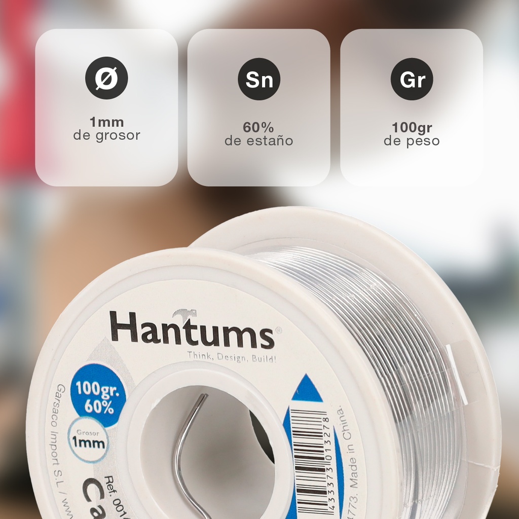 Carrete de estaño 100gr 60% 1mm