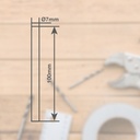 Bolsa 6 Barras de silicona transparente Ø7