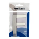 Letra puerta F acero inoxidable con adhesivo