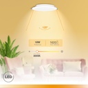 Downlight empotrable LED redondo Belur 18W 3000K Blanco