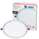 Downlight empotrable LED redondo Belur 18W 4000K Gris