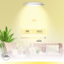 Downlight empotrable LED redondo Belur 18W 4000K Gris