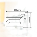 Grapadora industrial manual de 4 a 8mm