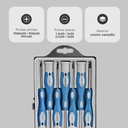 Set 7 destornilladores de alta precisión - 4 planos y 3 Philips
