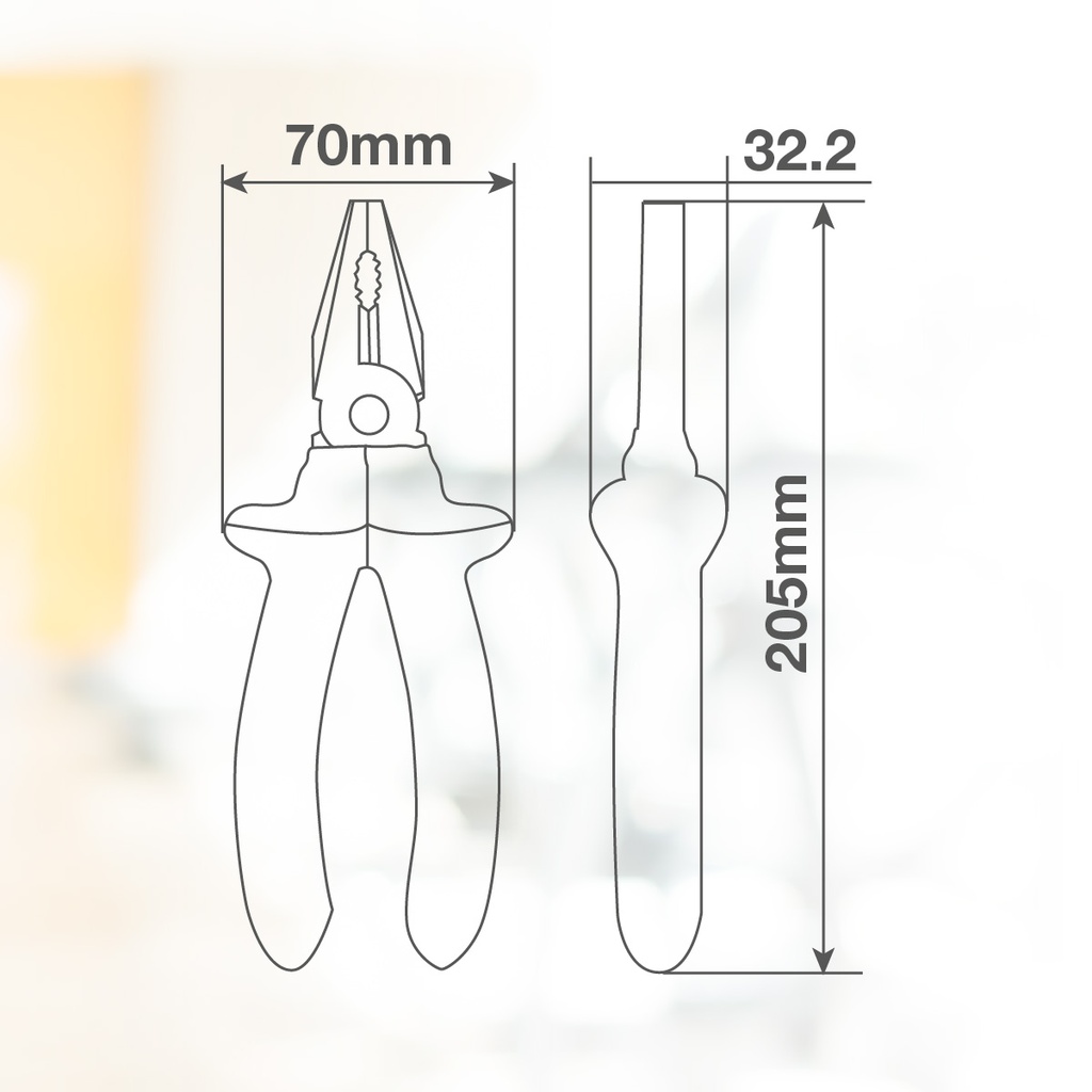 Alicate universal 200mm