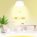Downlight superficie LED redondo Bogur 18W 4000K Blanco