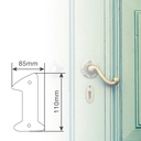 Número puerta 1 acero inoxidable con tornillo