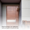 Número puerta 4 acero inoxidable con adhesivo