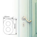 Número puerta 8 acero inoxidable con adhesivo