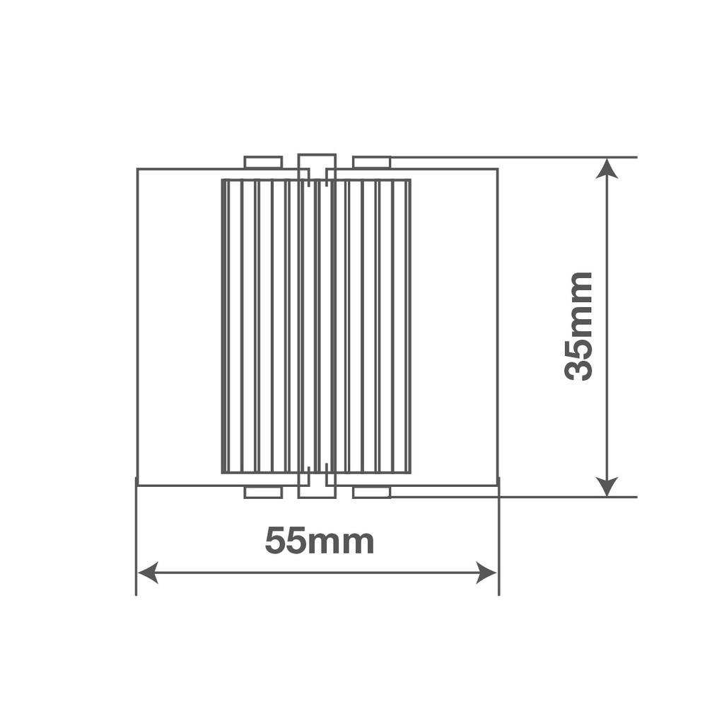 Sujetaescobas acero con rodillos goma - Blanco lacado