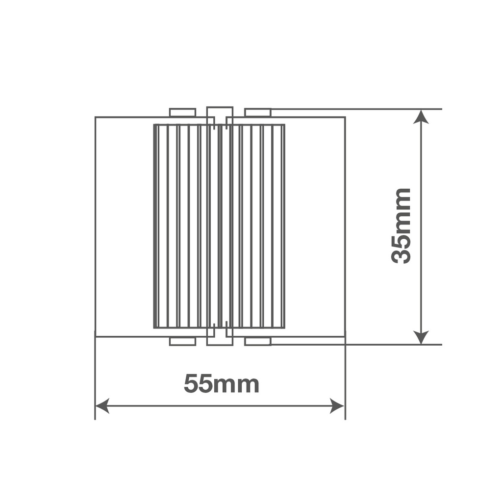 Sujetaescobas acero con rodillos goma - Cromado mate