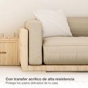 Rollo de fieltro adhesivo muebles 25mmx2M - Blanco