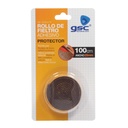 Rollo de fieltro adhesivo muebles 25mmx1M - Marron