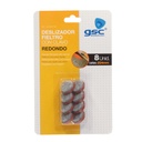 Set  8 fieltros redondos con clavo Ø24mm - Marron