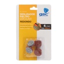 Set  4 fieltros redondos con clavo Ø28mm - Marron