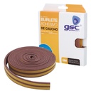 Burlete adhesivo caucho 9mm - 6M Marrón
