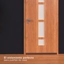 Burlete adhesivo PVC con flecos 1M - Marrón