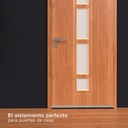 Burlete PVC con flecos adhesivo 1M Plata