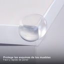 Set 4 protege-esquinas silicona transparente