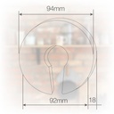 Pack 2 Topes para puerta de goma EVA