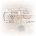 Pack 100u bases para bridas 6.8mm