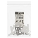Kit 10 clips y tornillos sujeción pared para tiras LED 10mm 