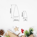 Set 4 árboles de navidad Develi