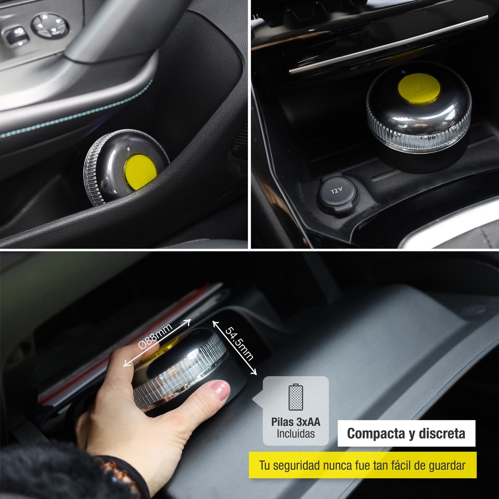 Baliza señalización de emergencia V16IoT-SoS con geolocalización