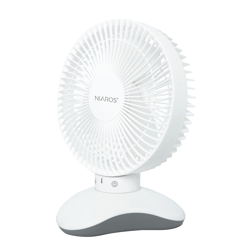 Ventilador sobremesa Zawadi Ø18cm 5W motor DC Blanco 